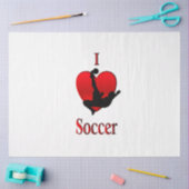 I Heart Soccer Tissuepapier (Craft)