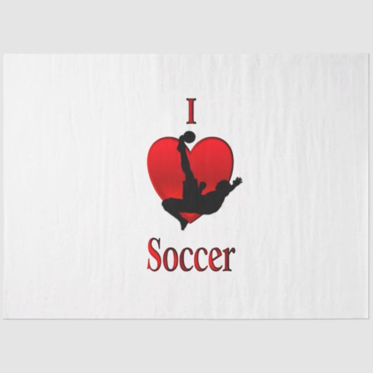 I Heart Soccer Tissuepapier (Voorkant)