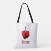 I Heart Soccer Tote Bag (Achterkant)