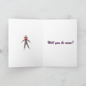 I Heart Sock Monkey Kaart (Binnen)