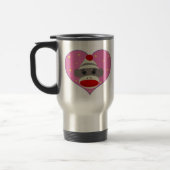 I Heart Sock Monkey Travel Mug Reisbeker (Links)