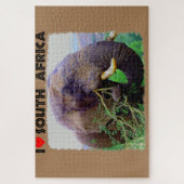 I Heart South Africa Bull Elephant Legpuzzel (Verticaal)