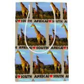 I Heart South Africa Giraffe Herd Medium Cadeauzakje (Voorkant)