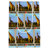 I Heart South Africa Giraffe Herd Medium Cadeauzakje (Achterkant)