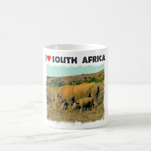 I Heart South Africa Rhino tot riet Koffiemok