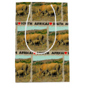 I Heart South Africa Rhinoriet Medium Cadeauzakje (Voorkant)
