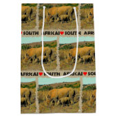 I Heart South Africa Rhinoriet Medium Cadeauzakje (Achterkant)