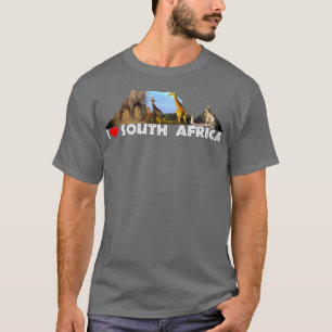 I Heart South Africa Table Mountain Collage T-shirt