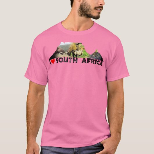 I Heart South Africa Table Mountain T-Shirt (Voorkant)