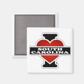 I Heart South Carolina Magneet (Voorkant / Achterkant)