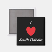 I Heart South Dakota Magnet (Voorkant / Achterkant)