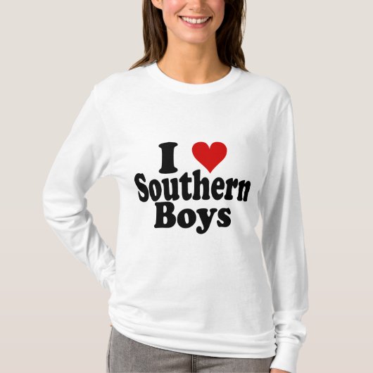 I Heart Southern Boys T-shirt (Voorkant)