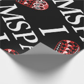 I Heart SPAM Black Cadeaupapier (Hoek)