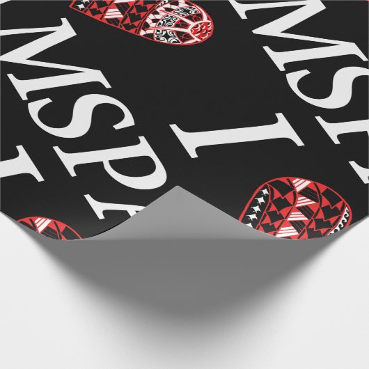 I Heart SPAM Black Cadeaupapier (Hoek)