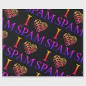 I Heart SPAM Black Ombre II Cadeaupapier (Vlak)