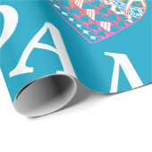 I Heart SPAM Blauwgroen Ombre Cadeaupapier (Rol Hoek)