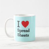 I Heart Spreadsheets Koffiemok (Links)