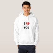 I HEART SQL Hoodie (Voorkant volledig)