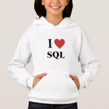 I HEART SQL Kinder Hoodie