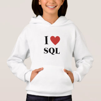 I HEART SQL Kinder Hoodie
