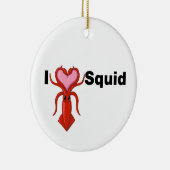 I Heart Squid Keramisch Ornament (Rechts)