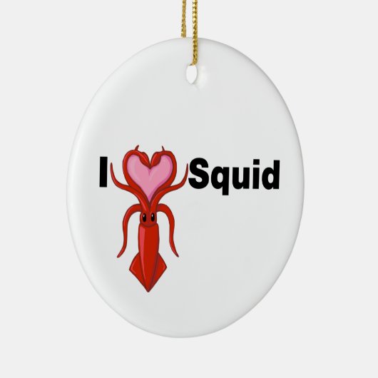 I Heart Squid Keramisch Ornament (Rechts)