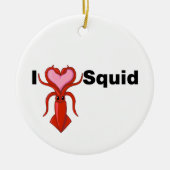 I Heart Squid Keramisch Ornament (Voorkant)