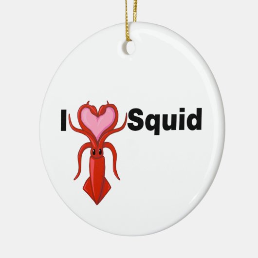 I Heart Squid Keramisch Ornament (Links)