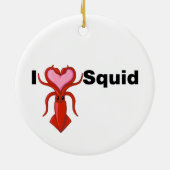I Heart Squid Keramisch Ornament (Achterkant)