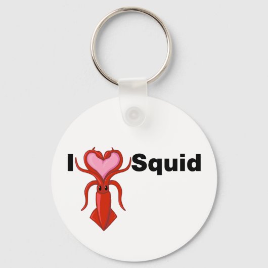 I Heart Squid Sleutelhanger (Voorkant)