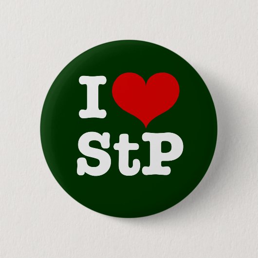 I Heart St. Paul / St. Peter Ronde Button 5,7 Cm (Voorkant)