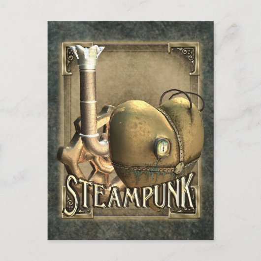 I Heart Steampunk Briefkaart (Voorkant)
