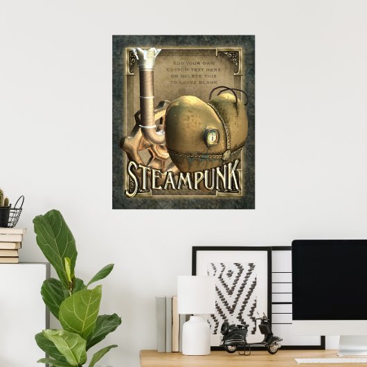 I Heart Steampunk Custom Poster (Thuiskantoor)