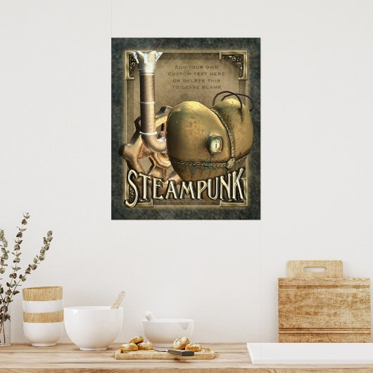 I Heart Steampunk Custom Poster (Keuken)