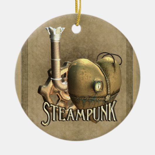 I Heart Steampunk Personalized Ornament (Voorkant)