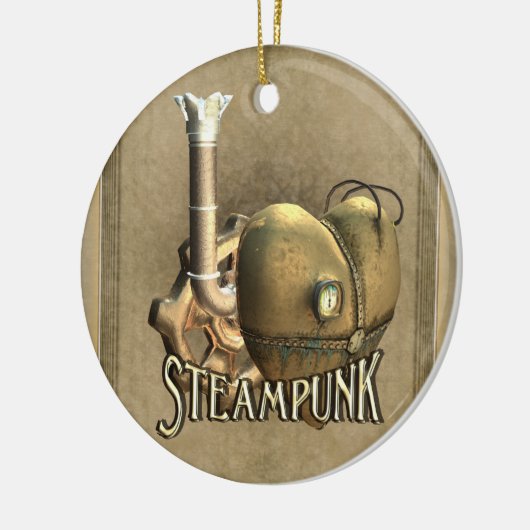 I Heart Steampunk Personalized Ornament (Links)