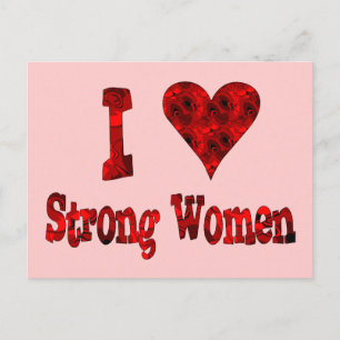 I Heart Sterke Vrouwen Briefkaart