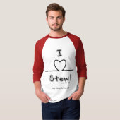 I Heart Stew - 3/4 sleeve T-shirt (Voorkant volledig)