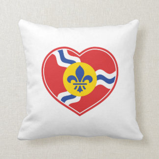 I Heart STL, St. Louis Flag Pillow Kussen