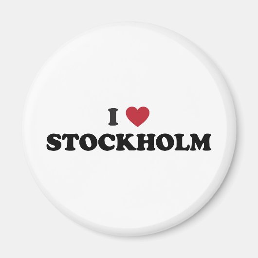 I Heart Stockholm Zweden Magneet (Voorkant)