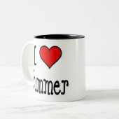 I Heart Summer Tweekleurige Koffiemok (Voorkant links)
