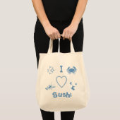 I Heart Sushi Tote Bag (Voorkant (product))