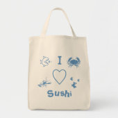 I Heart Sushi Tote Bag (Voorkant)