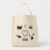 I Heart Sushi Tote Bag (Voorkant)