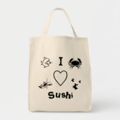 I Heart Sushi Tote Bag (Voorkant)