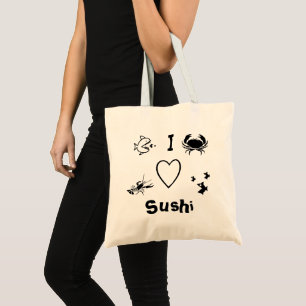 I Heart Sushi Tote Bag