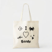 I Heart Sushi Tote Bag (Voorkant)