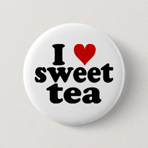 I Heart Sweet Tea Ronde Button 5,7 Cm