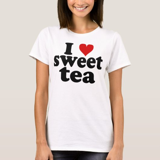 I Heart Sweet Tea T-shirt (Voorkant)