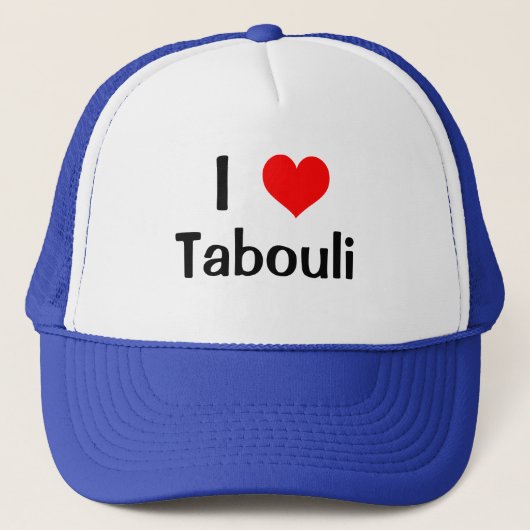 I Heart Tabouli Trucker Pet (Voorkant)